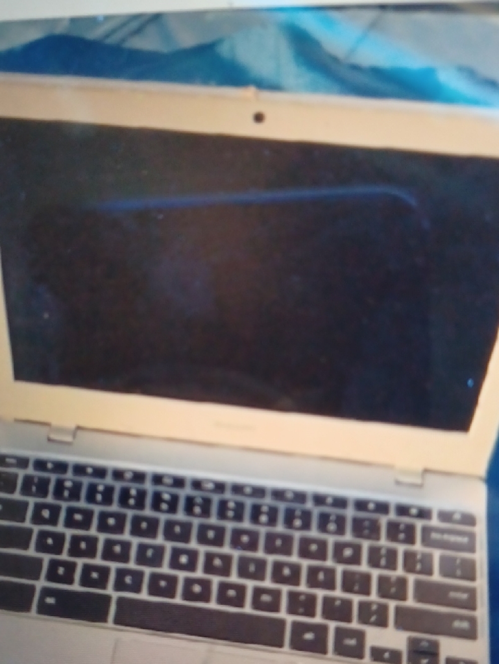Silver Laptop Chromebook Computer - Sleek Aluminum Design